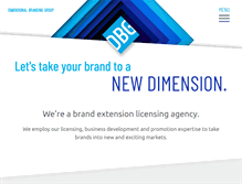 Tablet Screenshot of dimensionalbranding.com